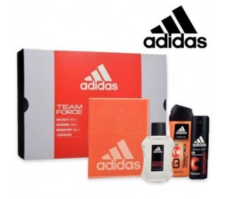 Adidas Team Force Eau De Toilette 100ml + Shower Gel 250ml + Deodorant 150ml + Man Gym Towel