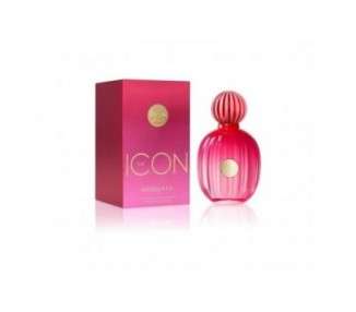 Antonio Banderas The Icon Woman Eau De Perfume for Women Long Lasting Elegant Sophisticated and Sensual Scent Vanilla Floral and Fruity Notes Ideal for Special Events 100ml