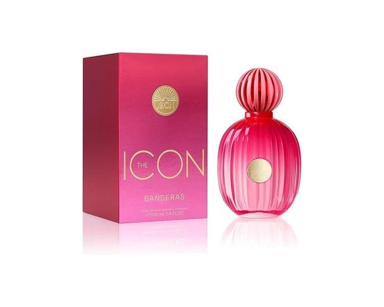 Antonio Banderas The Icon Woman Eau De Perfume for Women Long Lasting Elegant Sophisticated and Sensual Scent Vanilla Floral and Fruity Notes Ideal for Special Events 100ml