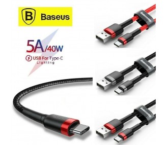 Baseus Cable Type-C Fast Charging - Cafule - PD2.0 3A for Device with Interface Type-C Supports PD 60W fast charging