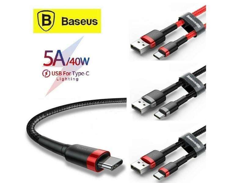 Baseus Cable Type-C Fast Charging - Cafule - PD2.0 3A for Device with Interface Type-C Supports PD 60W fast charging