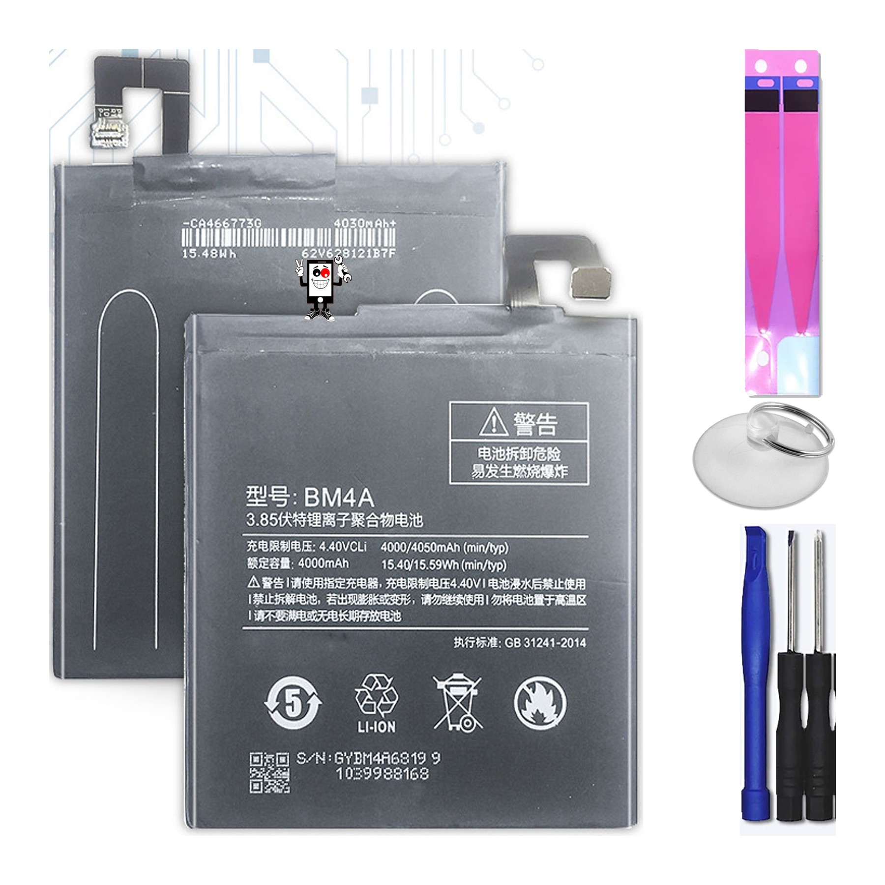 Bateria Para Xiaomi Redmi Pro, Mpn Original: Bm4A