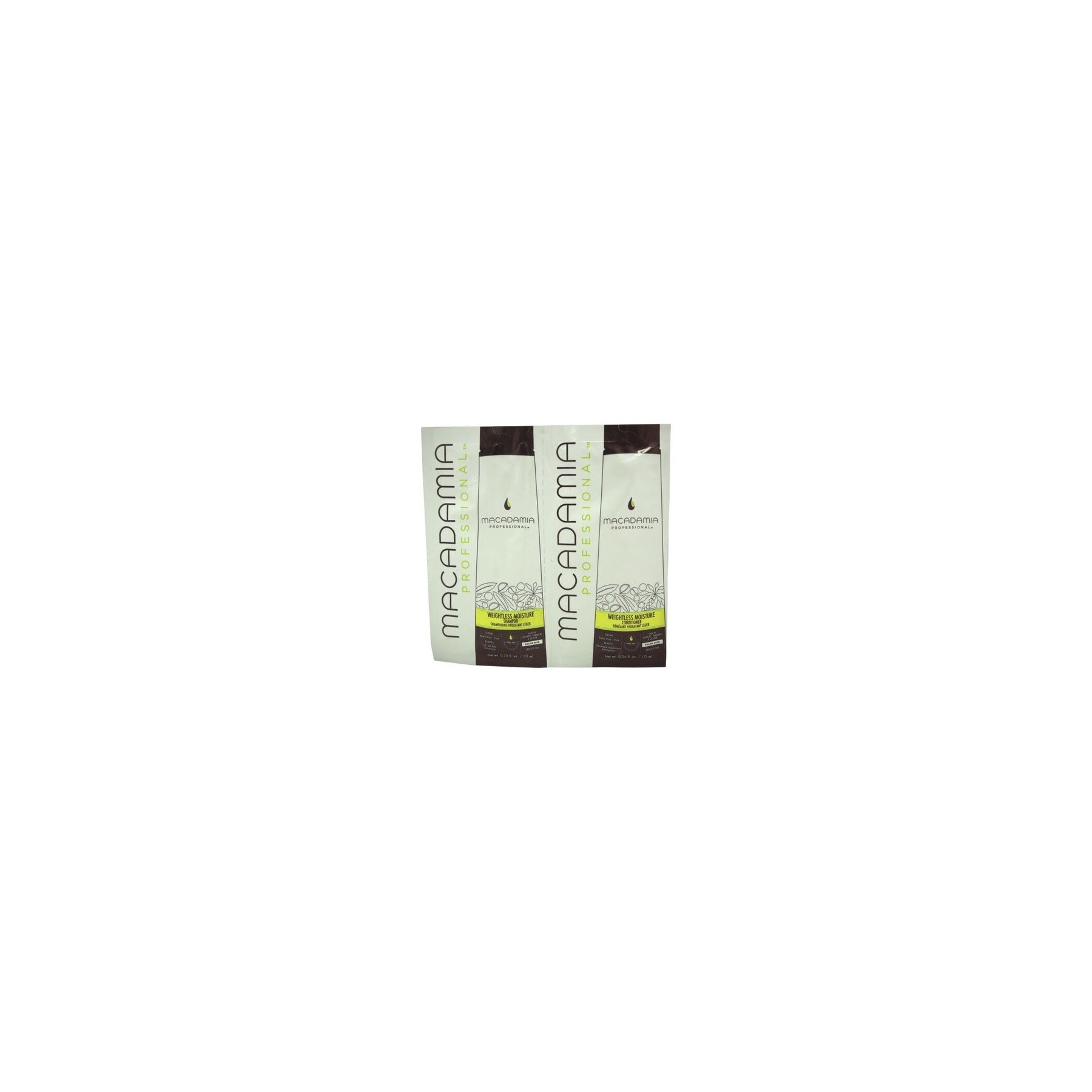 Macadamia Weightless Moisture Shampoo and Conditioner Foil Pack 0.34oz