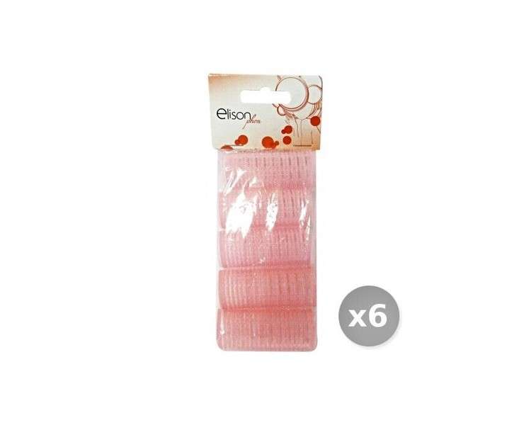Gabbiano 25mm Self-Adhesive Curler Set for Hair Care - Pack of 6