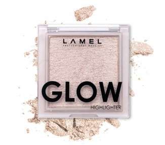 LAMEL Glow Highlighter Compact Baked Highlighter in Luna 3.8gr/0.13 oz