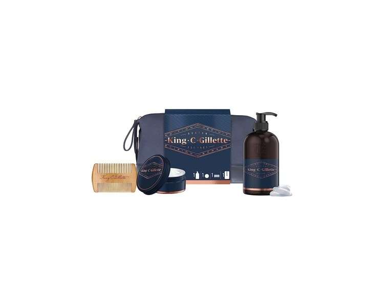 King C. Gillette Beard Essentials Bag Gift Set: