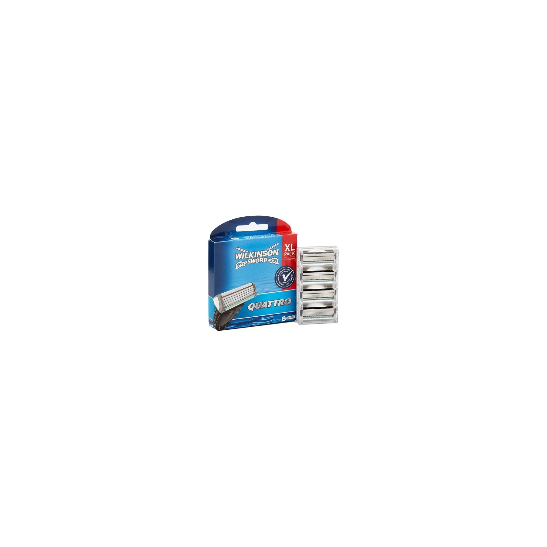 Wilkinson Sword Quattro Men's Razor Blades 6 Pieces