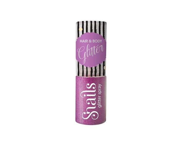 Snails 511604 Violet Hair and Body Glitter for Kids 3+ - Safe and Non-Toxic Glitter Spray