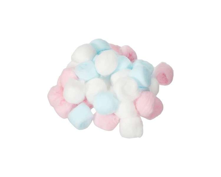 Coloured Cosmetic Cotton Balls 100% Cotton Soft and Absorbent 80 Balls