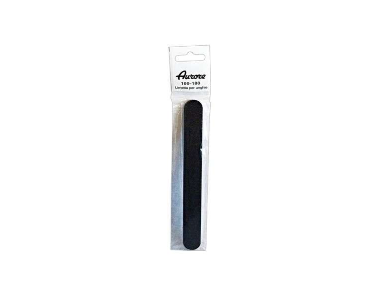 Aurore Professional Black Nail File 100/180 Grit for Manicure/Pedicure - Double Sided