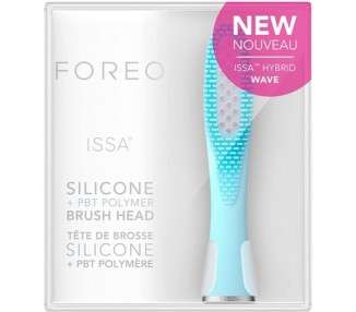 FOREO ISSA Hybrid Wave Brush Head Medical-Grade Silicone & PBT Polymer Bristles Mint