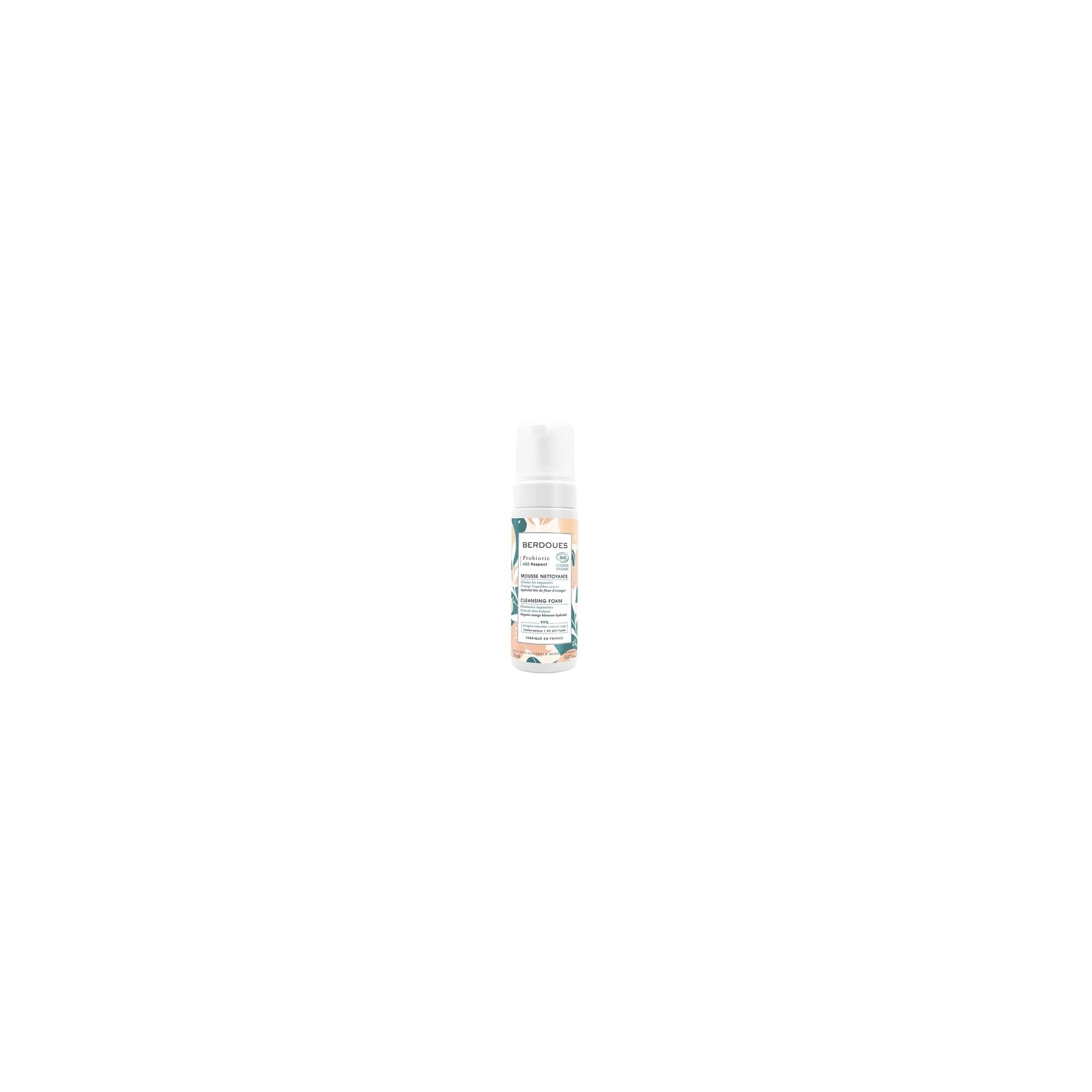 BERDOUES Probiotic Age Respect Cleansing Foam for Normal to Oily Skin 5.07 Fl.Oz.