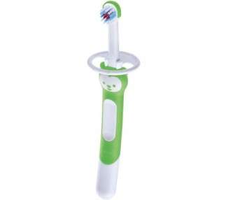 Mam Training Brush Children's Toothbrush with Long Handle Green 5+ Months