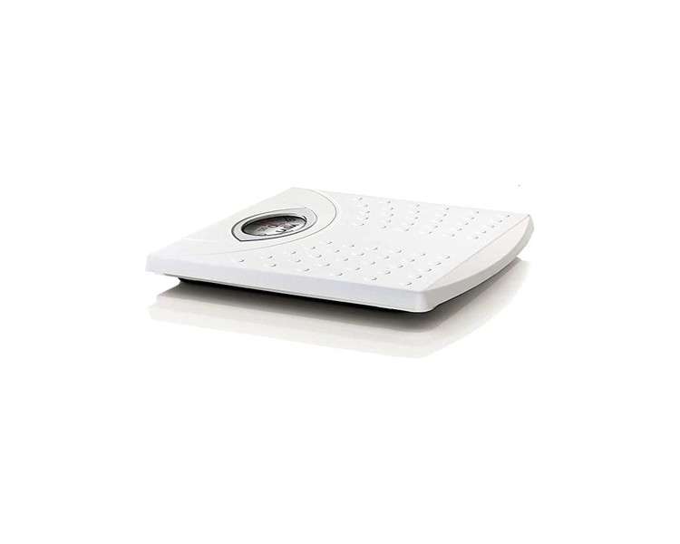 White Mechanical Scale with Non-Slip Surface - Maximum Weight 125kg