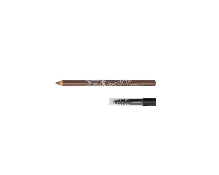 PuroBio Eco Eyeliner and Eyebrow Pencil Almond with Brush