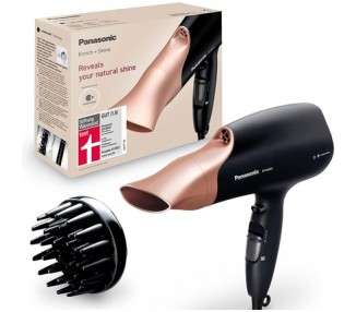 Panasonic Hair Dryer EH-NA63CN with nanoe Technology 4 Temperature and 3 Speed Settings Black-Rose Gold