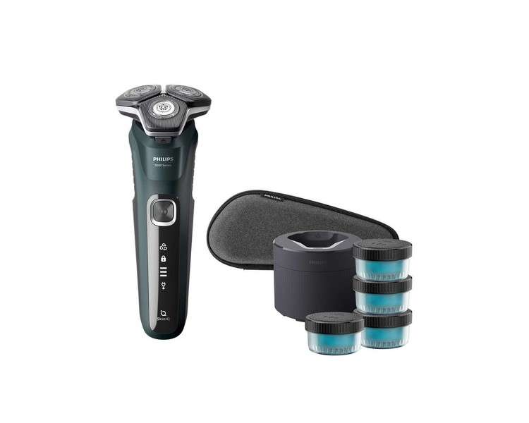 Philips S5000 Wet and Dry Shaver with Fast Charging, Cleaning Station, and Travel Case