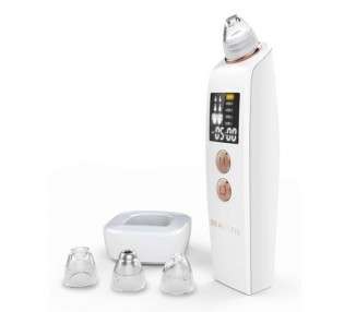 Beautifly B-Derma PRO White Microdermabrasion Device with Blue Light Therapy Timer and Battery