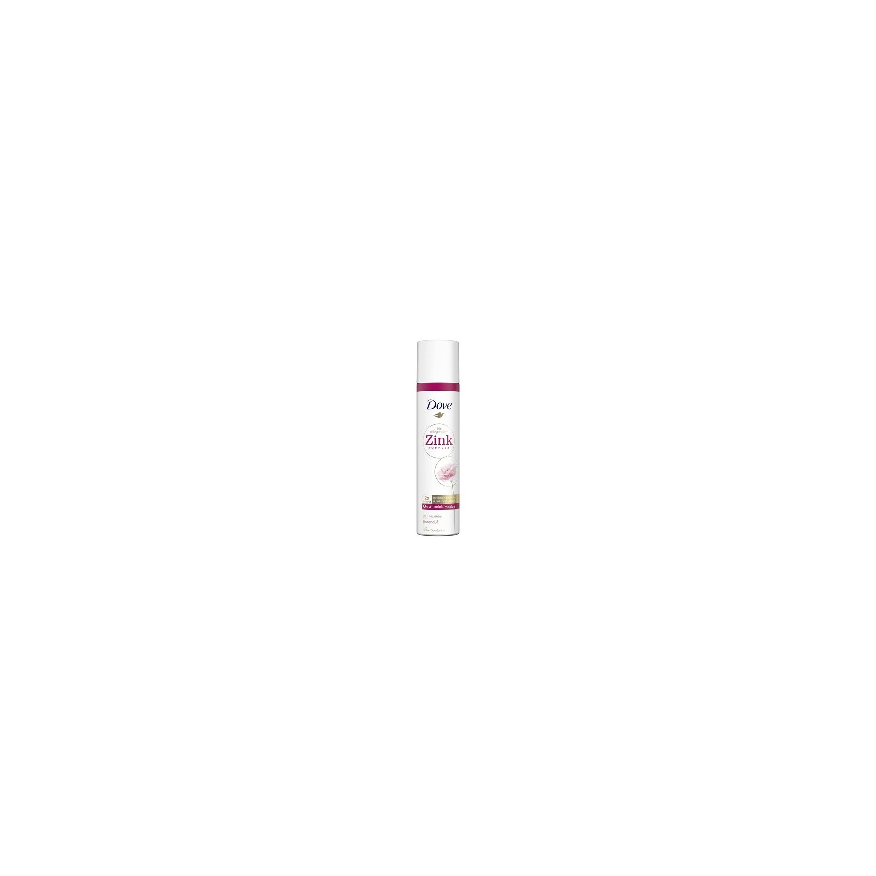 Dove Rose Scent Deodorant Spray Aluminum-Free with Nourishing Zinc Complex 100ml