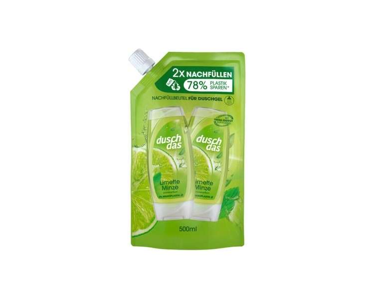 Dusch Das Lime Mint 3 in 1 Shower Gel and Shampoo 500ml