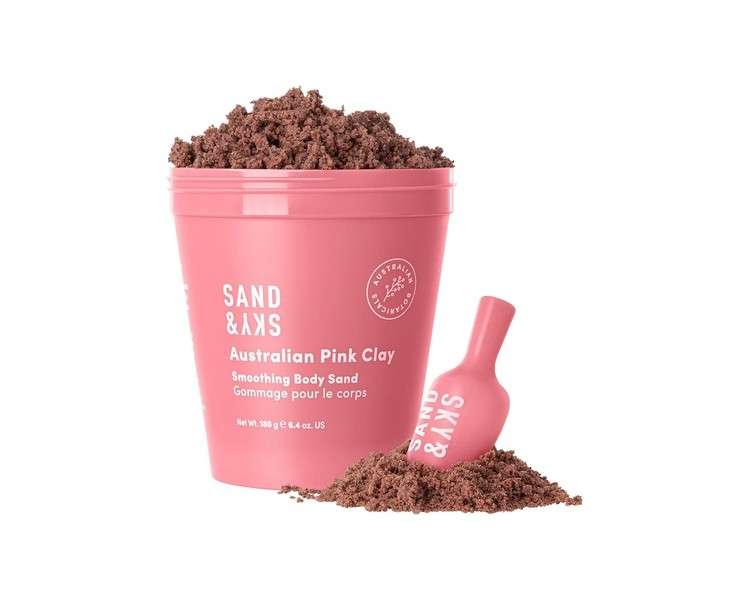 Sand & Sky Australian Pink Clay Smoothing Body Sand Organic Exfoliating Body Scrub