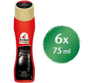 Erdal Shoe Polish for Instant Shine Black with Almond Oil 75ml