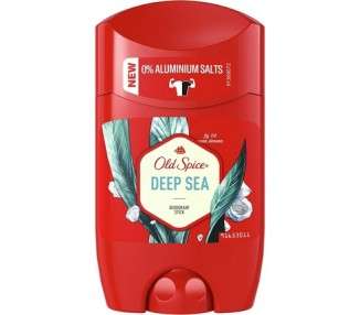 Old Spice Deep Sea Deodorant Stick Without Aluminum for Men with Long-Lasting Fragrance 50ml