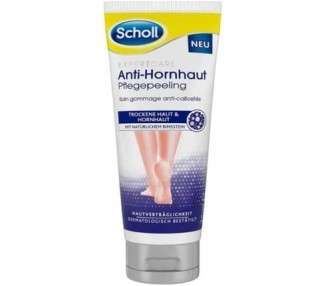 Scholl EXPERTCARE Anti-Corn Care Peeling Foot Care for Dry Skin & Corns 75ml - Washable Formula with Natural Pumice Stone - Dermatologically Tested