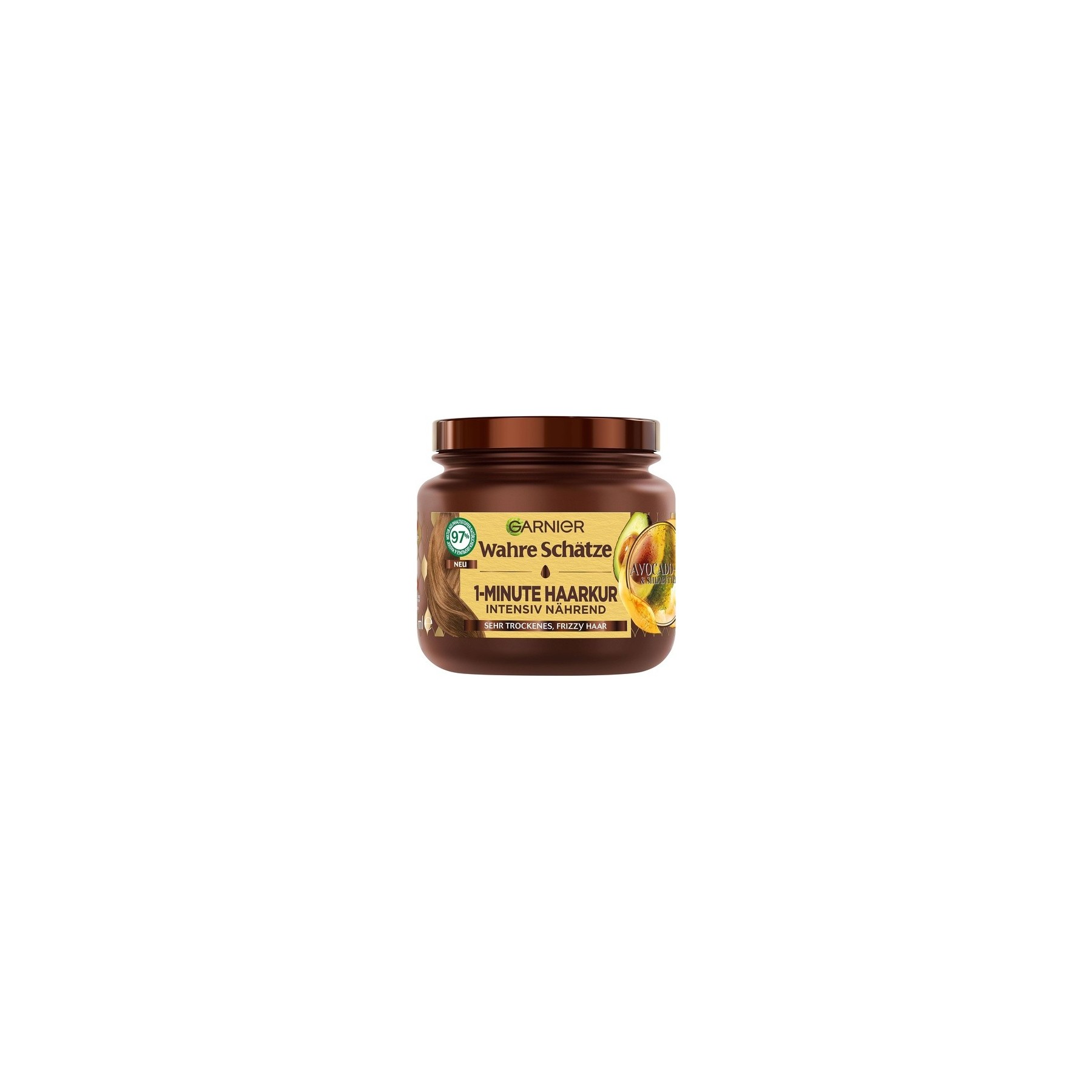Garnier True Treasures 1-Minute Hair Treatment with Avocado Oil and Shea Butter 340ml