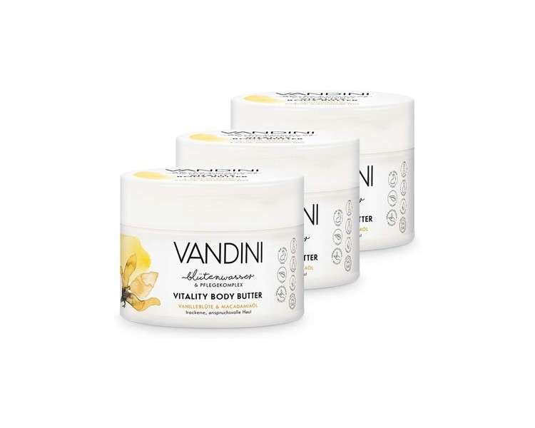 VANDINI Vitality Body Butter Vanilla Blossom & Macadamia Oil 200ml