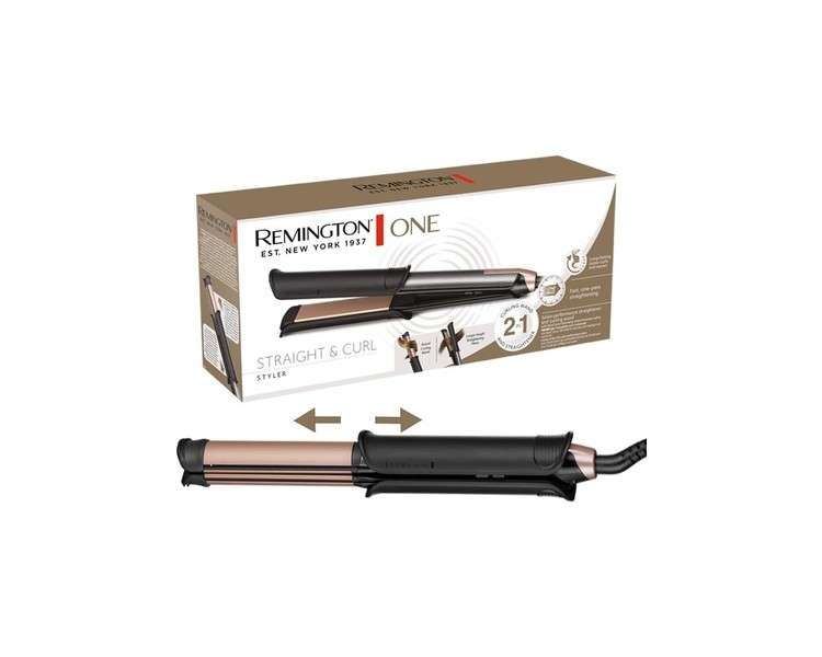 Remington Hair Straightener & Curling Iron 2-in-1 Multistyler with Digital Display
