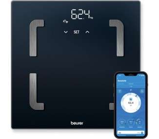 Beurer BF 880 Diagnostic Scale with WIFI and Bluetooth Digital Body Scale with App Body Fat and Muscle Measurement 180kg Capacity