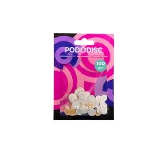 Pododisc Staleks Pro S 100 Grit Replacement Pads 50 Pieces White