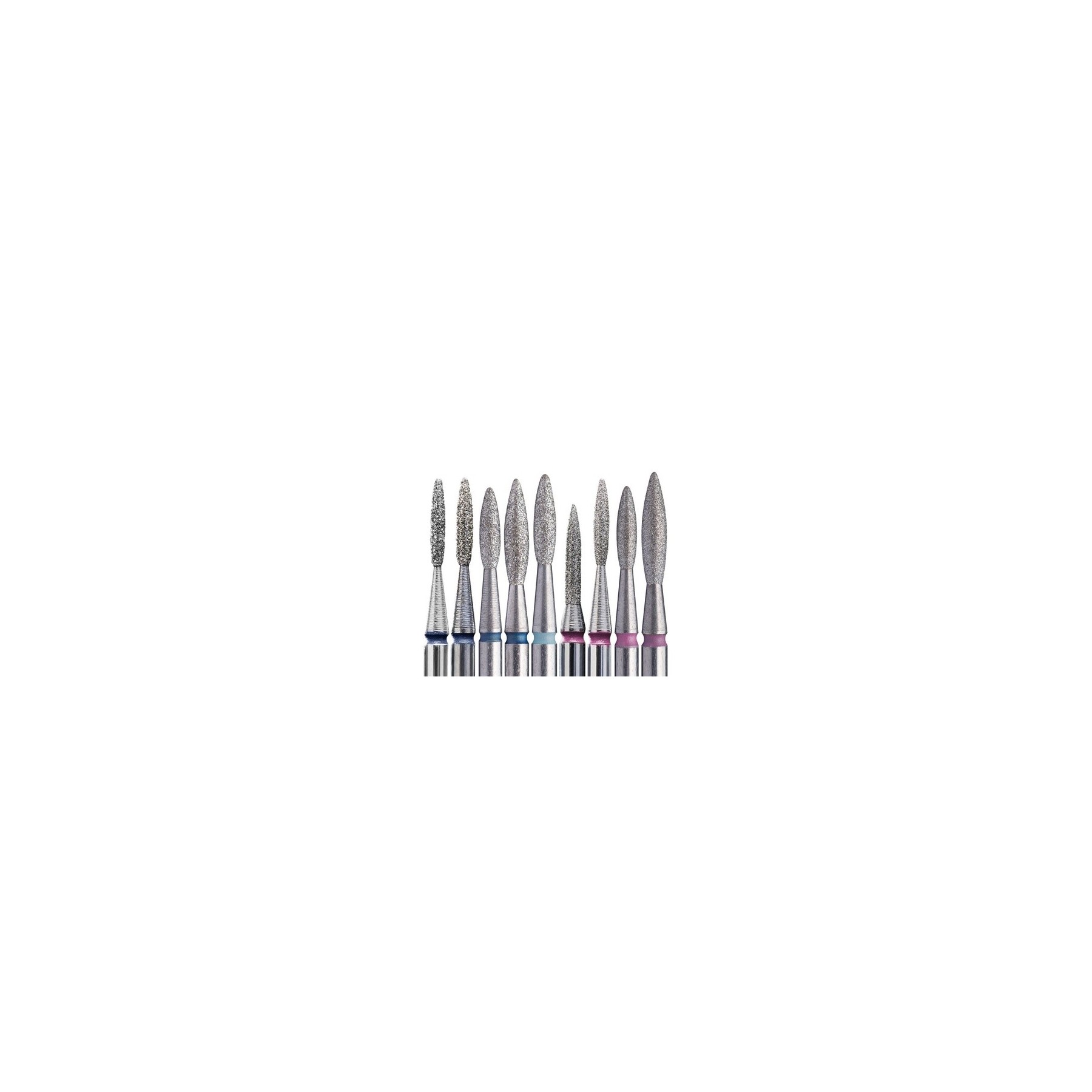 Dimond Nail Drill Bit FLAME 8mm/10mm STALEKS PRO Stainless Steel