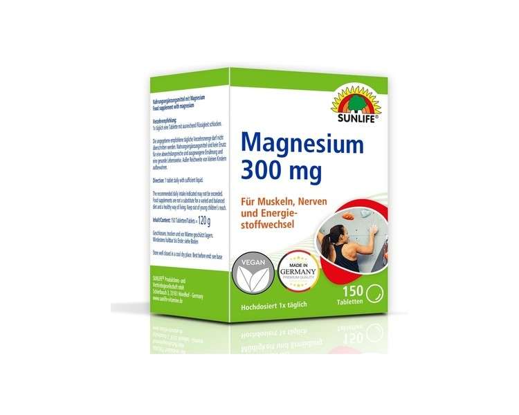 Sunlife Magnesium Tablets 300mg