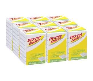 Dextro Energy Lemon Cubes with Fast-Available Grape Sugar and Additional Vitamin C 8 Pieces