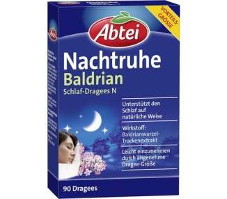 Abtei Nachtruhe Valerian Sleep Tablets N - Herbal Remedy for Restful and Healthy Sleep and Nervous Stress