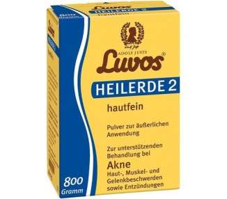 Luvos Heilerde 2 Fine Powder for Acne, Skin, Muscle and Joint Pain, and Inflammation 800g