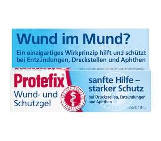 Protefix Wound & Protection Gel Gentle Help for Pressure Sores from Dentures or Braces 10ml Gel