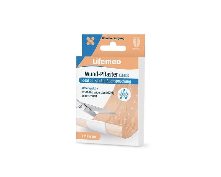 Lifemed Wound Patches 1m x 6cm Skin Color Classic
