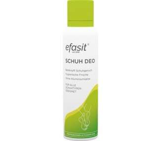 Efasit Shoe Deodorant 150ml - Shoe Spray for All Common Shoe Materials Odor Stop for More Hygiene and Freshness in the Shoe Without Aluminum Salts