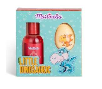 MARTINELIA Kids Bath Set Small Dino Dinosaur Bath Set for Boys Playful Shower Gel and Bath Bomb - Non-Toxic