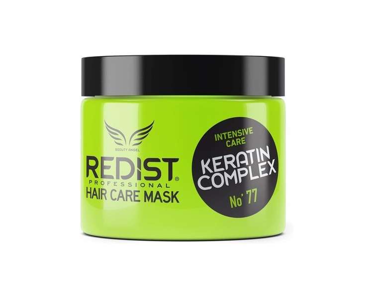 Redist Keratin Hair Mask 500ml Intensive Care for Strengthening and Moisturizing Broken, Dry and Damaged Hair Women's Hair Care