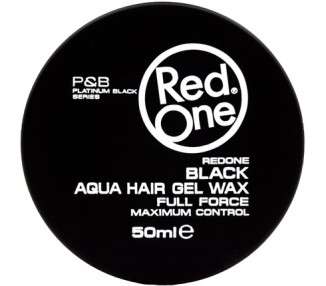Redone Hair Styling Aqua Wax Black 50ml Gel Wax Lime Scent Extra Hold Men Women Hair Wax Long Lasting Shiny Look Maximum Control