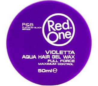 Redone Hair Styling Aqua Wax Violetta 50ml - Travel Size - Strong Hold - Hair Gel Wax - Ultra Hold - Lavender Scent - Men & Women Hair Wax - Maximum Control