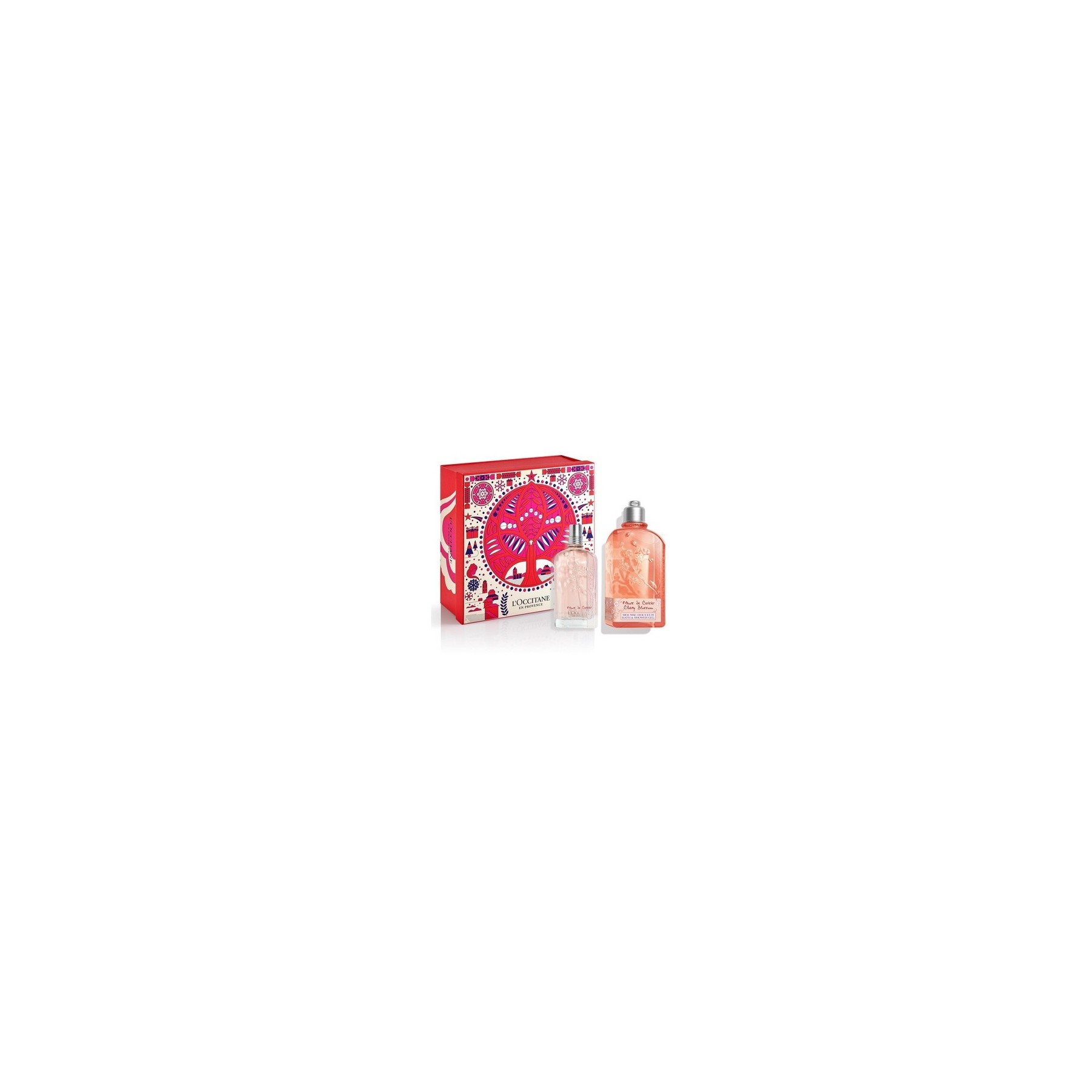 L'Occitane Cherry Blossom Shower Gel and Perfume Set - Body Care - Christmas Gift Set for Women