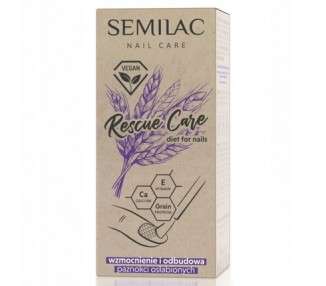Semilac Nail Hardener Rescue Care Strengthening and Restoring Weak Nails Vegan Formula 7ml