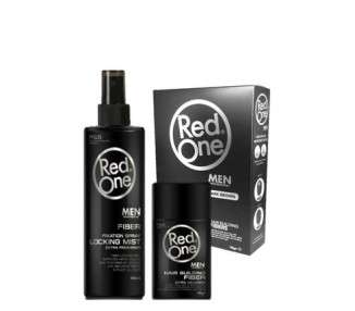 Redone Fiber Dark Brown 12g and Fixation Spray Hair Filler