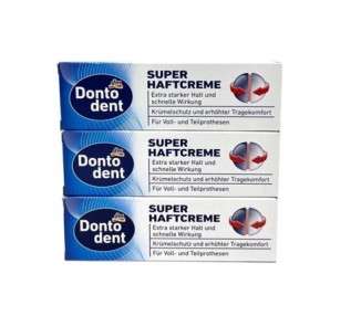 Dontodent Extra Strong Denture Adhesive with Fresh Flavor All-Day Hold 40g