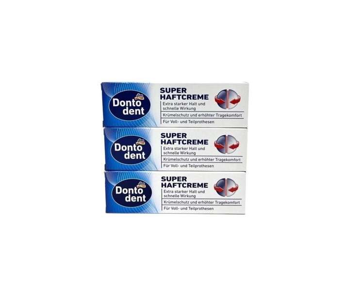 Dontodent Extra Strong Denture Adhesive with Fresh Flavor All-Day Hold 40g